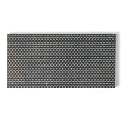Indigo Ottoman Textile 3 Marble Tiles 2 3/4×5 1/2