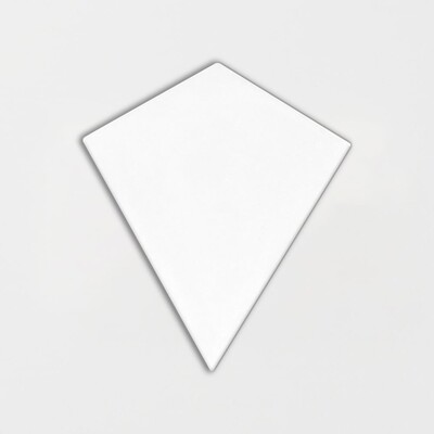 Baldosa Cerámica Blanco Real Diamante Brillante 6x6