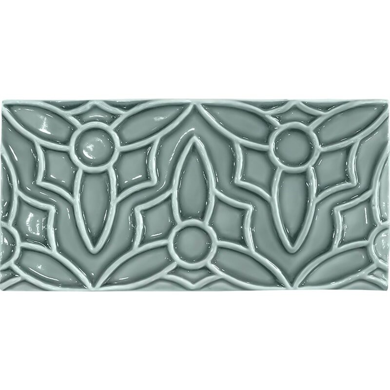 Witty Green Glossy Barcelona Ceramic Accent Tiles 4×8