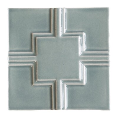 Witty Green Glossy Link Ceramic Accent Tiles 6×6