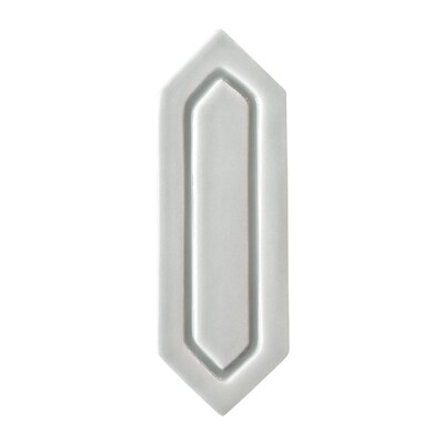 Cold Glossy Reliefed Picket Ceramic Accent Tiles 2×6