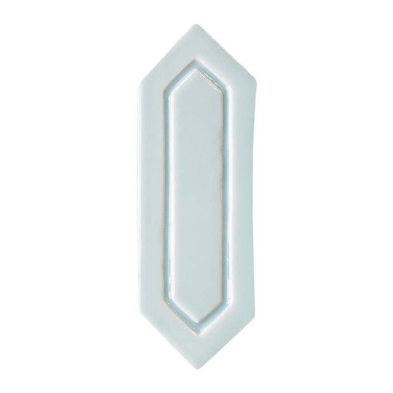 Jules Glossy Reliefed Picket Ceramic Accent Tiles 2×6