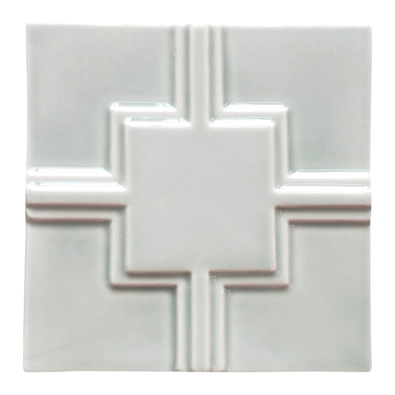 Cold Glossy Link Ceramic Accent Tiles 6×6
