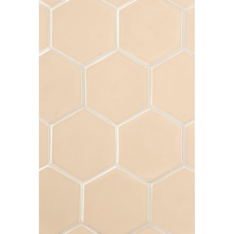 Honey Glossy Hexagon 5 Ceramic Tile 5