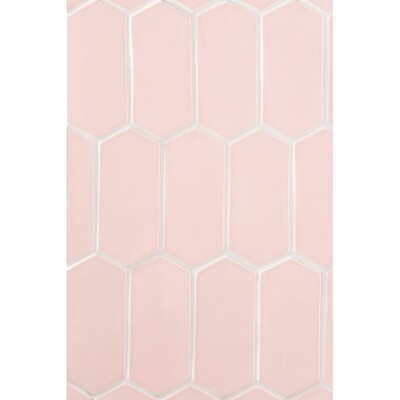 Azulejo de cerámica Rosie Glossy Picket 3x6