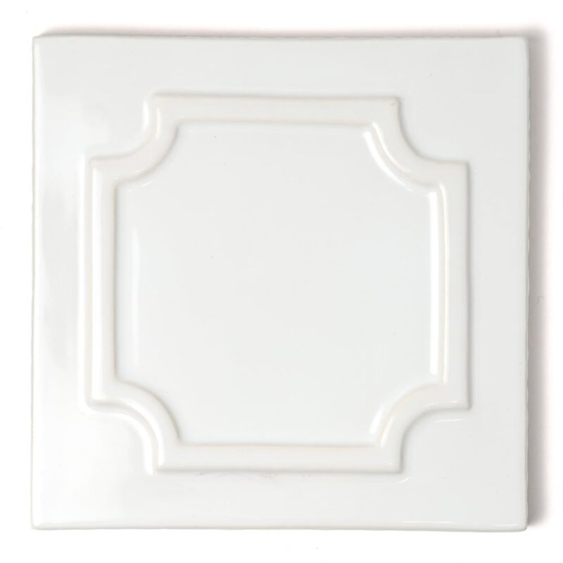 Royal White Glossy Era Ombre Ceramic Accent Tiles 6×6