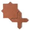 Hand Made Natural Star And Cross Pattern Terracotta Tiles 10×10