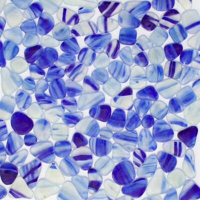 Mosaico de vidrio Azzurro Playa Mate 12x12