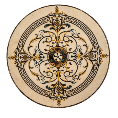 Cassina Multi Finish Round Marble Medallion 36” Radius 36×36