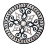 Galicia Multi Finish Round Marble Medallion 36” Radius 36×36