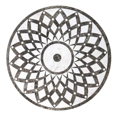 Versilys Multi Finish Round Marble Medallion 36” Radius 36×36