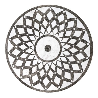Versilys Multi Finish Round Marble Medallion 48” Radius 48×48