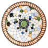 Symphony Blend Multi Finish Round Marble Medallion 48” Radius 48×48