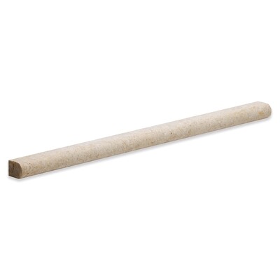 Seashell Honed Pencil Liner Limestone Moldings 1/2×12