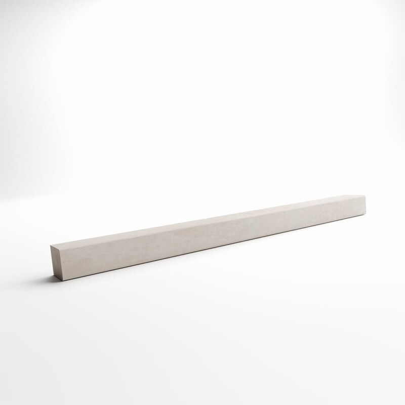 Crema Marfil T Honed Flatiron Marble Moldings 1×12