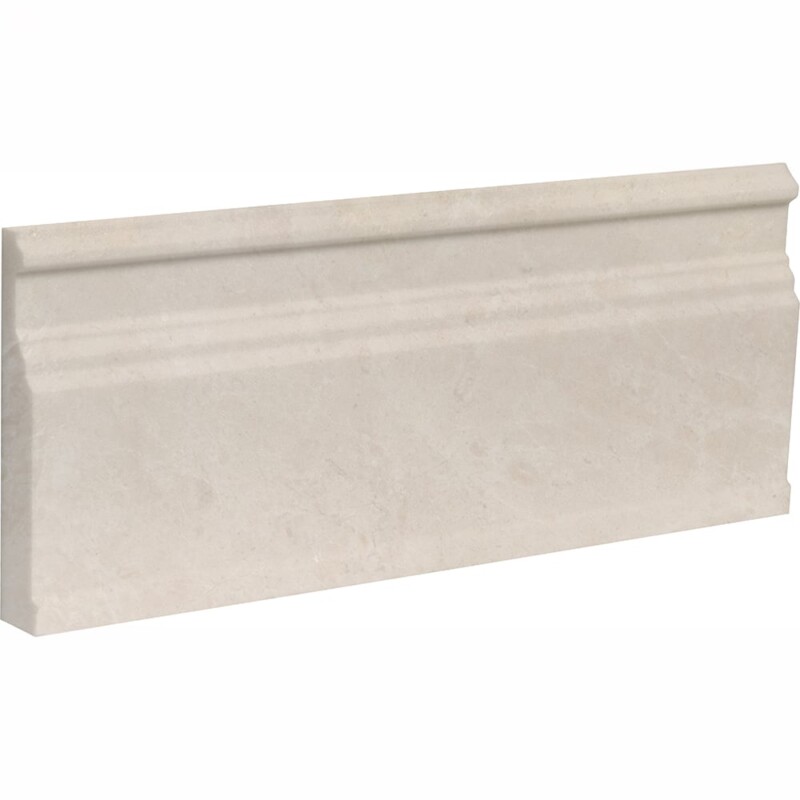 Crema Marfil T Honed Modern Base Marble Moldings 5 1/16×12