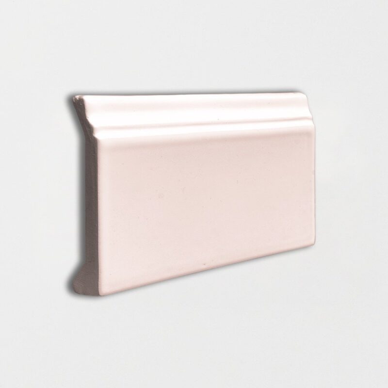 Rosie Glossy Base Trim Ceramic Moldings 4 3/16×6 Image