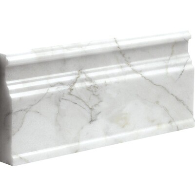 Calacatta Gold Polished Base Marble Moldings 5 1/16x12