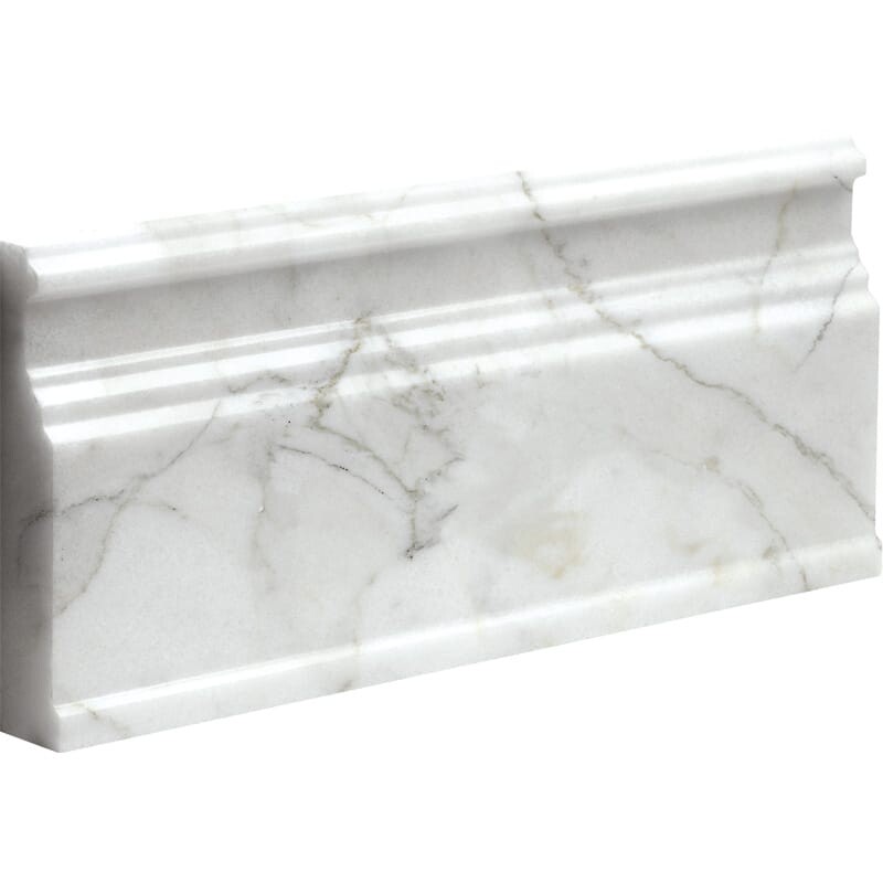 Calacatta Gold Polished Base Marble Moldings 5 1/16x12