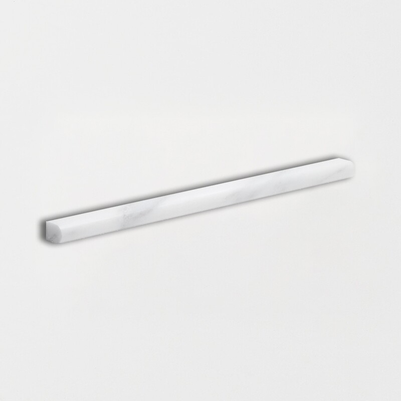 Calacatta Bella Honed Pencil Liner Marble Moldings 1/2x12
