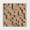Walnut Dark Wall Decos 1×1 Travertine Mosaic 12×12 Image