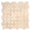Seashell Honed Basket Weave Limestone Mosaics 12×12
