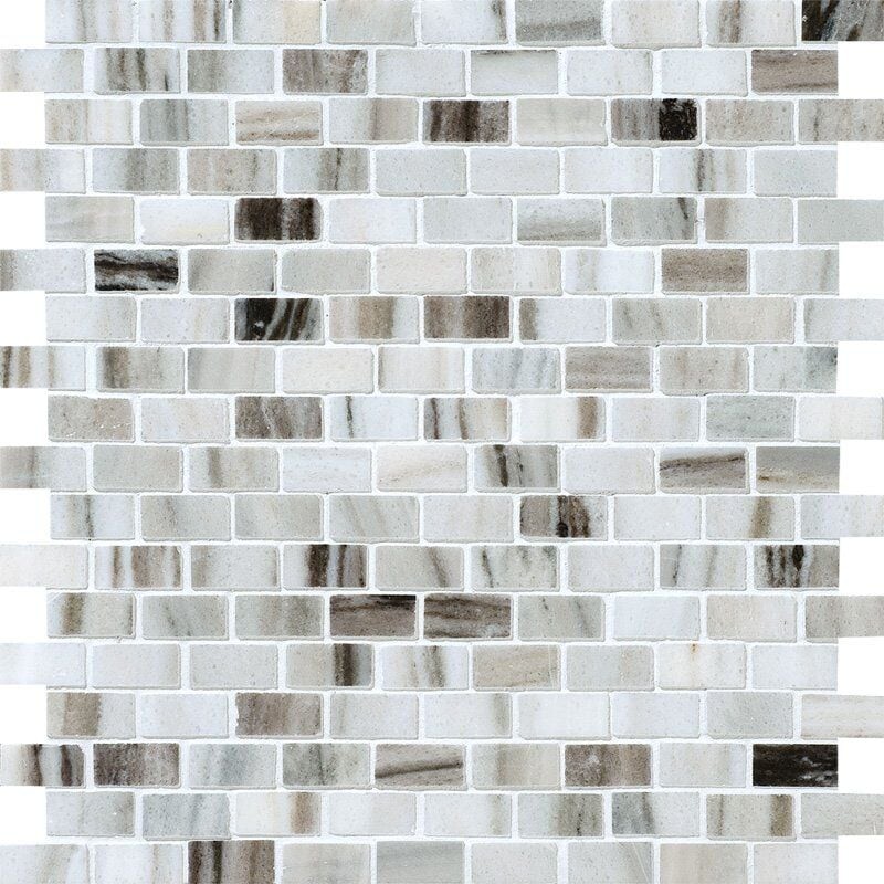 Mosaico de mármol Verona pulido 5/8x1 1/4 12x12