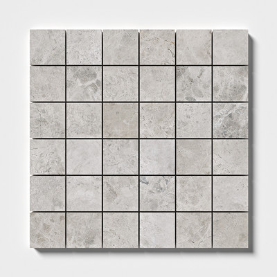 Silver Shadow Mosaico de mármol apomazado 2x2 12x12