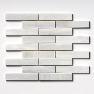 Avenza Honed 1 1/4×6 Marble Mosaics 12×12