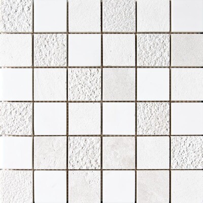 Snow White&champagne&diana Royal Textured 2×2 Limestone Mosaics 12×12