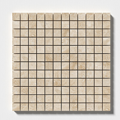 Cappuccino Mosaico de mármol pulido 1x1 12x12