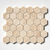 Cappuccino Polished Hexagon Marble Mosaic 10 3/8×12 Image