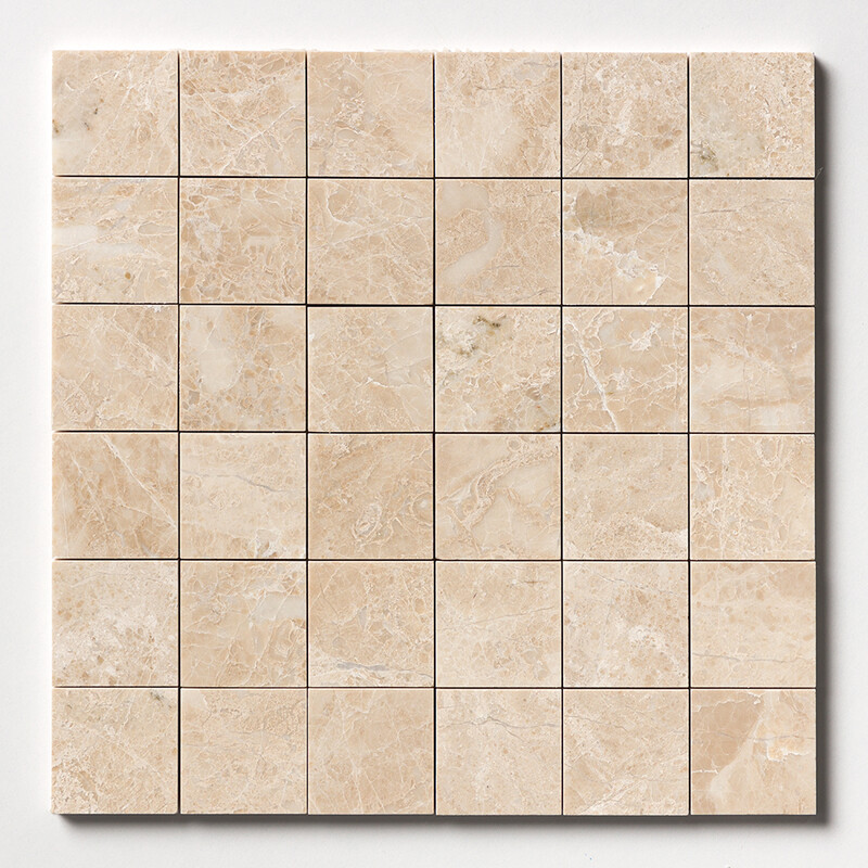 Cappuccino Mosaico de mármol pulido 2x2 12x12