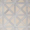 Champagne, Skyline Multi Finish Large Lattice Marble Mosaic 13 7/8×13 7/8 Image