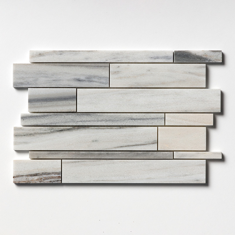 Verona Blend Honed Slides Marble Mosaic 11×17 Image