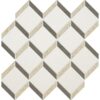 Champagne, Seashell, Bosphorus Honed Steps 3d Limestone Mosaic 14 9/16×14 15/16 Image