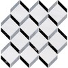Snow White, Allure Multi Finish Steps 3d Marble Mosaics 11 7/8×12 1/2