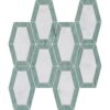 Verde Capri, Glacier Honed Lincoln Marble Mosaic 10 1/4×12 13/16 Image