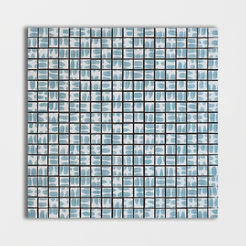 Sky Glossy Magna Colore Look Ceramic Mosaics 12×12