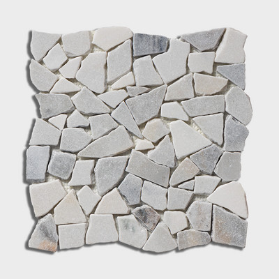Skyline Mosaico de mármol palladiano acabado múltiple 12x12