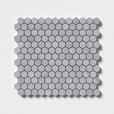 Mosaico de mármol Allure Lt Honed Hexagon 11 5/8x12 3/8