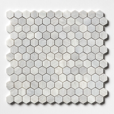 Avenza Mosaico de mármol hexagonal pulido 11 5/8x12 3/8