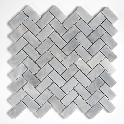 Allure Lt Honed Herringbone 1×2 Marble Mosaic 11×11 Image