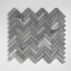 Skyline Honed Herringbone 5/8×3 Marble Mosaic 10 7/16×12 13/16 Image