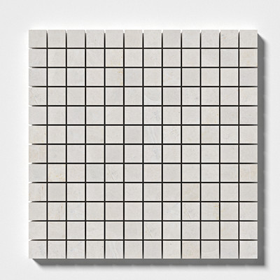 Vanilla Mosaico de mármol apomazado 1x1 12x12