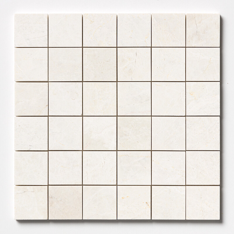 Vanilla Mosaico de mármol apomazado 2x2 12x12