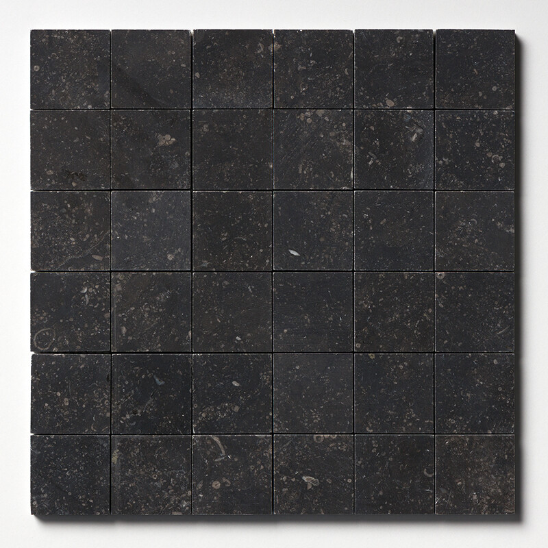 Belgium Blue Honed 2×2 Limestone Mosaics 12×12