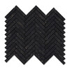 Belgium Blue Honed Herringbone 5/8×3 Limestone Mosaics 10 7/16×12 13/16