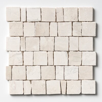 Diana Royal Leather Hand Clipped 2×2 Marble Mosaics 12×12