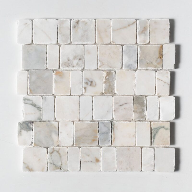 Calacatta Green Honed Scarpa Rough Cut Marble Mosaics 12×12